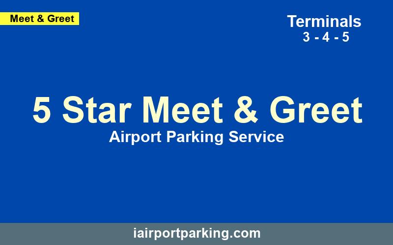 5 Star Meet & Greet iairportparking.com Manchester Airport Parking Service Logo